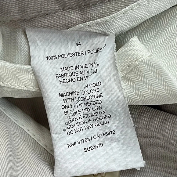 ✅PGA Tour Men's Light Beige Polyester Golf Shorts - Size 44 - VGUC - Flat Front - Picture 4 of 9